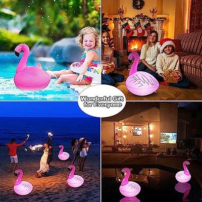 Floating Pool Thermometer with 19 Solar Pool Lights Pond Water Thermometer  with RGB Led Lights Color Changing Swimming Pool Thermometer Water