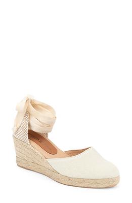 Lyndsay Strappy Denim Espadrille Wedges - Light - 11M - 100% Cotton Talbots