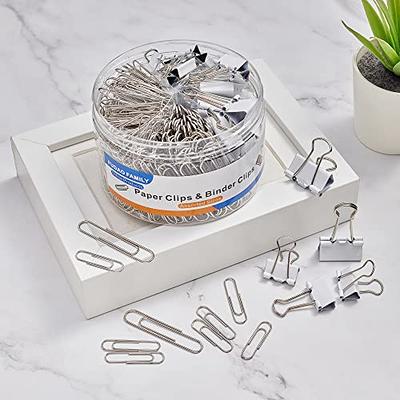 Paper Clips Binder Clips, 340PCS Paper Clips and Binder Clips Assorted  Sizes, Colored Paper Clips Large and Medium, Binder Clips Medium, Small and  Mini for Home Office School Document Organizing - Yahoo