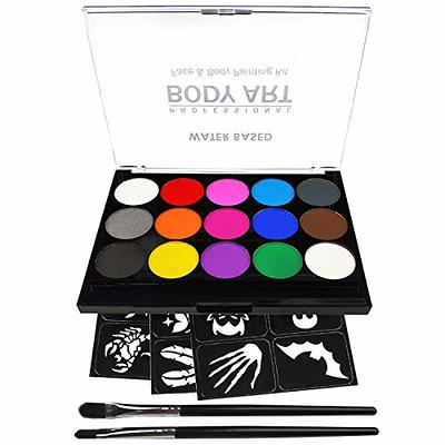  Zenovika Face Painting Kit For Kids - Non-Toxic And  Hypoallergenic Face Paint Kit