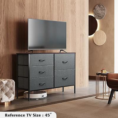 WLIVE Dresser for Bedroom with 5 Drawers, Wide Chest of Drawers