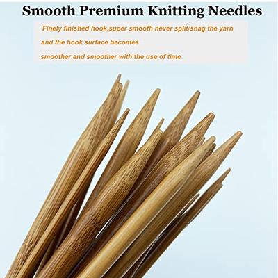 Premium Bamboo Double Point Needles - 5.0 mm US 8 - 8 Inches