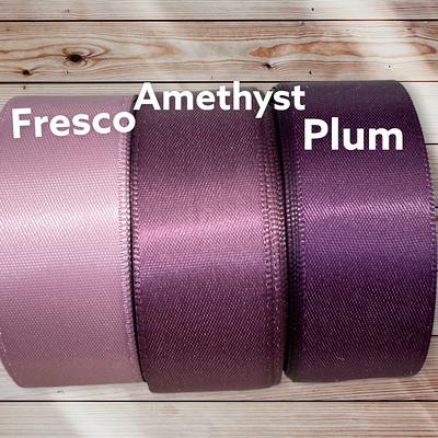 Purple Wired Ribbon for Crafts, Satin Ribbon for Gift Wrapping
