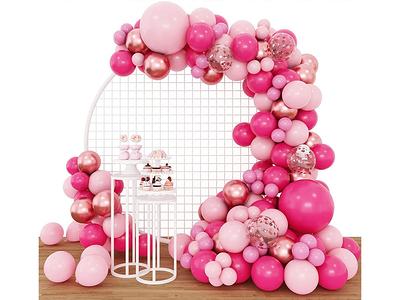 81pcs Macaron Baby Pink Blue Chrome Gold Cream Peach Balloon Garland Arch Kit  Gender Reveal Birthday Party Baby Shower Wedding Decoration 