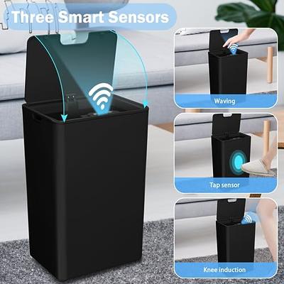 Bathroom Touchless Trash Can 2.2 Gallon Smart Automatic Motion Sensor  Rubbish Can with Lid Electric Waterproof Narrow Small Garbage Bin for  Kitchen, Office, Living Room, Toilet, Bedroom, RV