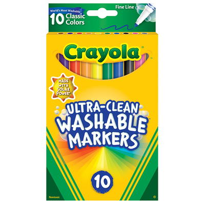 Crayola Ultra Clean Washable Markers Classpack (200 Count), Bulk Markers  for Classrooms, School Supplies for Kids, 10 Colors - Yahoo Shopping