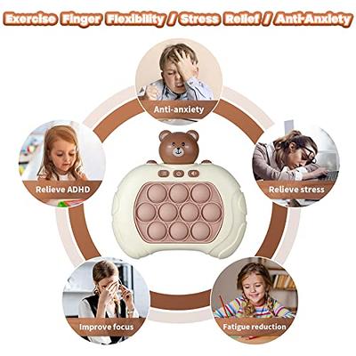  Pop Fidget Toy It Game, Pop Pro It, Push Bubble Stress Light-Up  Toys, Popits for Kids, Pattern-Popping Game, 4 Modes, 30 Levels,  Anti-Anxiety Autism Squeeze Sensory Toy for Children Adults 