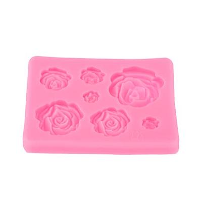 New Fashion Rose Silicone Mold for Ice Cube Making-6 Styles Rose Resin Molds-silicon  Rose Mold for Resin Craft-rose Fondant Mold for Cake 