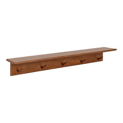 Kate and Laurel Mezzo Modern Metal Ledge Shelf Set, Black 2 Piece