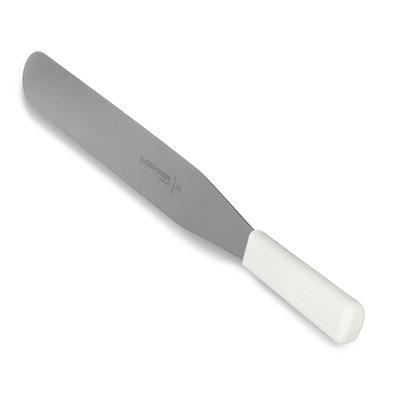 Tablecraft AM3314BK Antimicrobial 14 Stainless Steel Slotted Turner /  Spatula with Black Handle