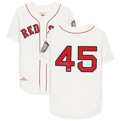 Pedro Martinez White Boston Red Sox Autographed Mitchell & Ness