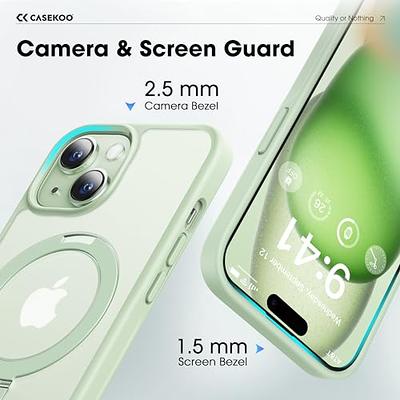 CASEKOO Genuine Official Magnetic Ring Stand for iPhone 15 Case [Military  Drop Protection] [Compatible with MagSafe] Shockproof Matte Translucent Slim  Phone Case 6.1'' 2023, Green - Yahoo Shopping