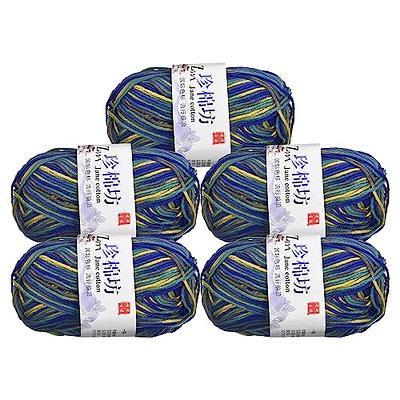  3x60g Blue Yarn for Crocheting and Knitting;3x66m