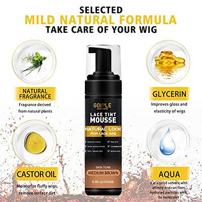 Liquid Gold Wig Glue Lace Glue - Glueless Lace Gel - Temporary Hold for  Wigs and Lace Front Wigs and Hair Systems - Invisible Bonding Non Toxic No  Odor Water Based Formula