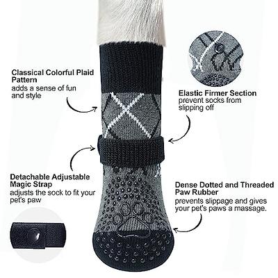 BEAUTYZOO Dog Booties for Paw Protection, Waterproof Dog Grip Socks with  Straps Traction Anti-Slip Dog Shoes for Indoor Hardwood Floors & Outdoor  Hot