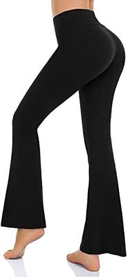 Women's Bootcut Yoga Pants - Flare Leggings for Women High Waisted  Crossover Workout Lounge Bell Bottom Jazz Dress Pants (Large, High Waist/ Pockets-Black) - Yahoo Shopping