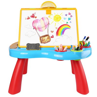 Double Sided Magnetic Whiteboard Chalkboard Painting Easel for