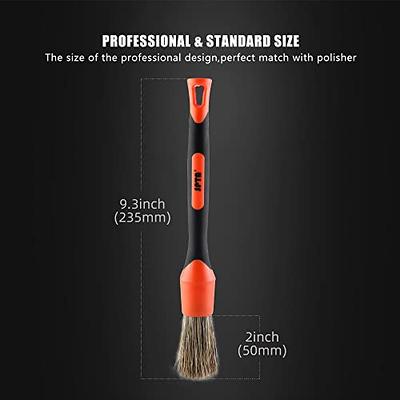 2 Pcs Double Head Brush for Car Cleaning, Portable Car Interior Detailing  Brush Car Dust Brush, Auto Detail Brush Exterior Soft Bristles Car Seat