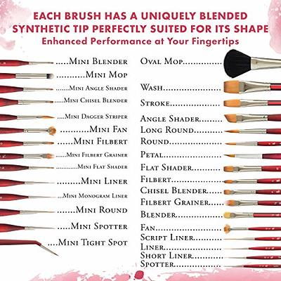  Princeton Velvetouch Filbert Brush, Long Handle, Size 8 -  Professional Artist Brushes for Mixed Media, Acrylic, Oil