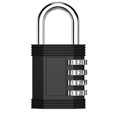 ZHEGE Locker Lock, 4 Digit Combination Lock for Locker, [2023 New Version]  Combo Lock with DIY Name Tags for Gym, School, Work Lockers, Weatherproof  Number Padlock for Outdoor Gates, Fence (Black) - Yahoo Shopping