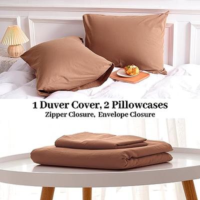 Terracotta Rust Duvet Cover With Pillow Covers, Bohemian Cotton