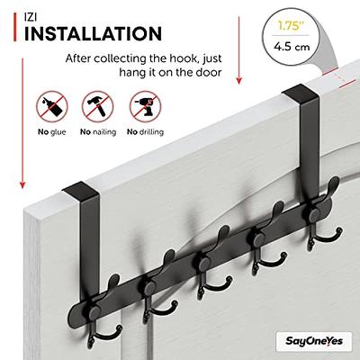 SAYONEYES Over The Door Hooks for Hanging - Heavy Duty SUS304