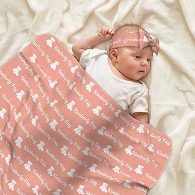 Newborn Swaddle Blanket, Baby Receiving Blanket Wrap with Headband for 0-3  Month Baby Girl and Boy(Red), One size