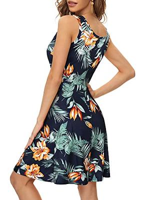 HUHOT Summer Dresses for Women 2024 Spring Dress Summer Midi Dress