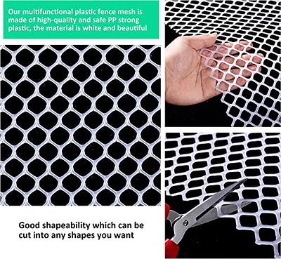 Upgraded Plastic Chicken Wire Fence Mesh(16INx10FT) - Black/Green