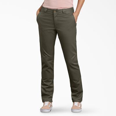 Dickies Women's Flex Slim Fit Bootcut Pants - Desert Sand Size 8