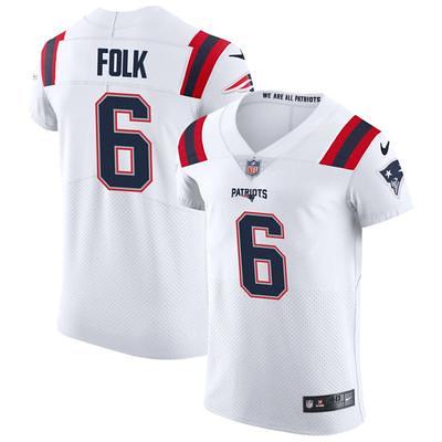 Men's Nike Nick Folk Navy New England Patriots Game Jersey