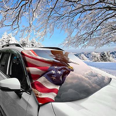 Fits SUV 157-190 Car Windshield Cover for Ice and Snow, SUV Half Car Cover  Top with Reflective Straps, Winter Car Snow Cover Universal Waterproof  Sunroof Cover Fits for SUV Car Accessories 