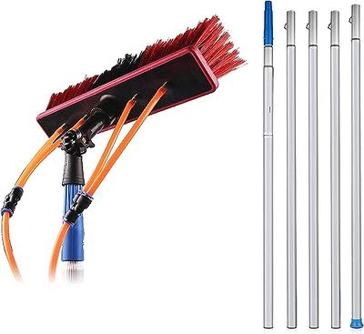 7-24ft Window Washing Kit (30+ Foot Reach) // Window Cleaning Tool & Window Washer Squeegee with Telescopic Extension Pole // Best Indoor Outdoor