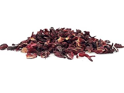 Dried Hibiscus Flowers Cut and Sifted, Flor de Jamaica, Great for Hibiscus Tea Jamaica Tea. 4 oz and 1 lb. (4 oz)