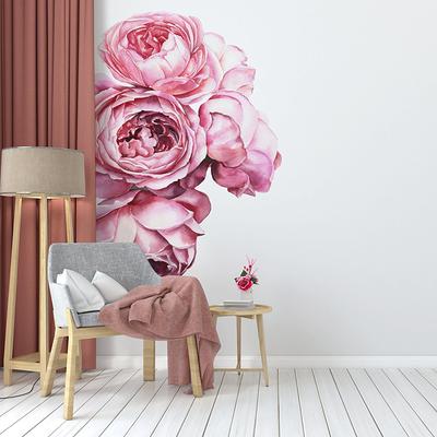 Floral Wall Decals For Kids Room, Flower Stickers, Peony Print