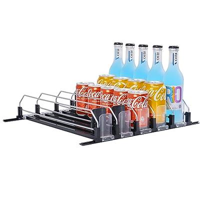 Foldable Soda Can Organizer For Refrigerator, 2-layer Automatic