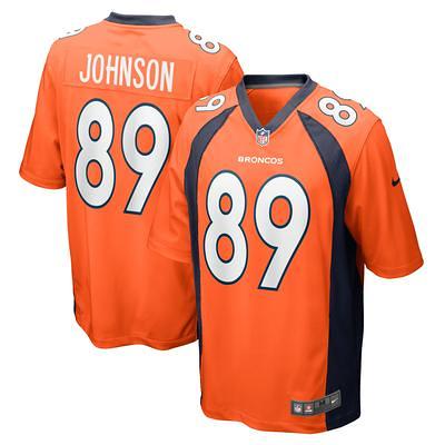 Men's Nike Brandon Johnson Orange Denver Broncos Game Player