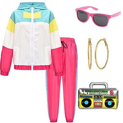  Foaincore 7 Pcs 80s 90s Outfit for Women Hip Hop