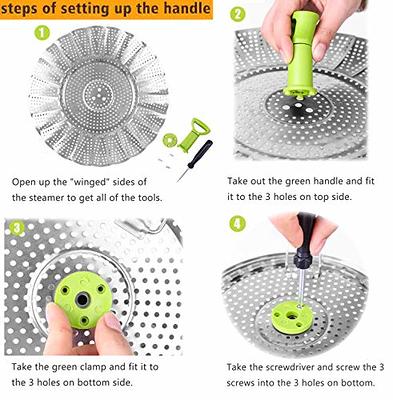 Steamer Basket Stainless Steel Vegetable Steamer for Cooking Basket Folding Steamer  Insert for Veggie Fish Seafood Boiled Cooking - Adjustable Expandable to  fit Various Size Pot (5.1' to 9') - Yahoo Shopping