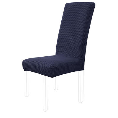 Unique Bargains Knit Spandex Seat Cover for Dining Chair Navy Blue - Yahoo  Shopping