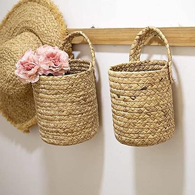 7 Pack Decorative & Durable Woven Fabric Storage Baskets, Shelf & Closet  Organization - Brown