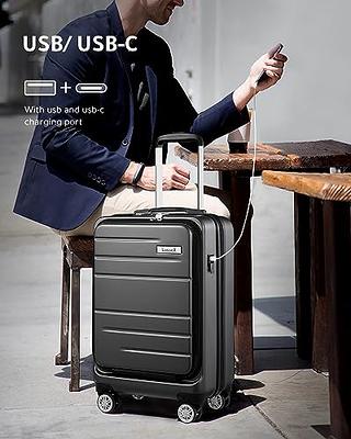 diwolor Carry On Luggage,PC Hardside Suitcase with