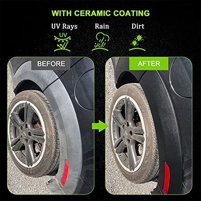 FOLLOWIN Plastic Restorer for Cars Ceramic Plastic Coating Trim Restore,  Resists Water, UV Rays, Dirt, Ceramic Coating, Not Dressing, Hydrophobic  Trim