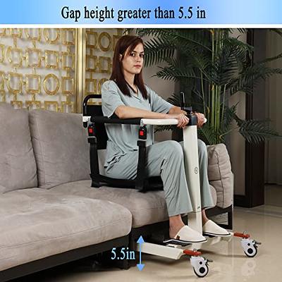 Patient Lift Transfer Chair, Patient Transfer Aid with Hard Seat