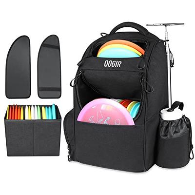 Discmania Fanatic Go Backpack Disc Golf Backpack – 13-18 Disc Main Storage Plus Deep Putter Pocket – 32 Ounce Bottle Holder, Water Resistant Disc