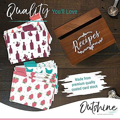 Multicolor Recipe Card Dividers Set of 24 - Includes UK