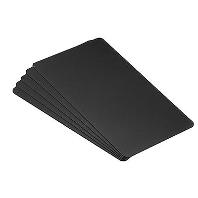 ABBECIAO Anodized Aluminum Blank Business Cards 86 * 54mm 0.04 Thick Metal  Plaque Plate Blanks for Laser Engraving DIY Gift Cards 5 Pack Black - Yahoo  Shopping