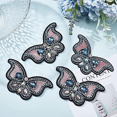 INFUNLY 4PCS Butterfly Rhinestone Patches Sew on Butterfly Crystal Patch  Animals Beads Badges Embroidery Sticker for Clothes Bag Pants Hats Shirts  Shoes DIY Projects - Yahoo Shopping