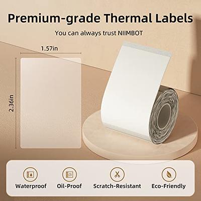 NIIMBOT Label Maker Machine, B21 Barcode Label Maker, Wireless Label Makers  with 1pack 50x30mm Label and 1pack 40x60mm Clear Label for Home Office  Organization Commercial Use 