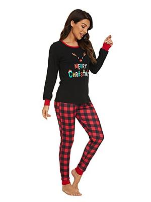 Cyber of Monday Deals Family Christmas Pajamas Xmas Pjs Matching Sets  Classic Plaid Holiday Clothes for Women Men Loungewear Jammies Same Day  Delivery